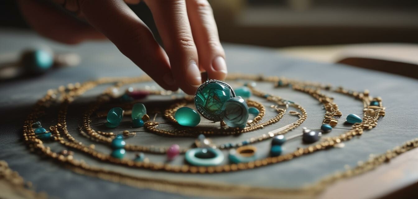 Artisan crafting jewelry