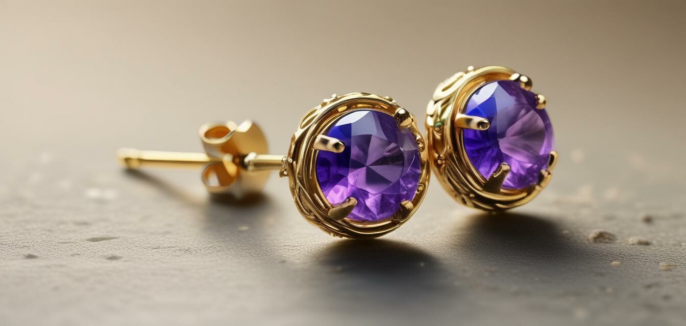 Eco-friendly gemstone earrings