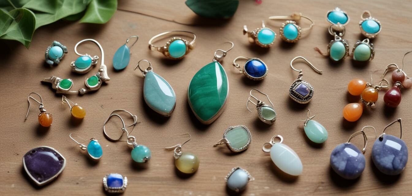 Materials for ethical gemstone earrings