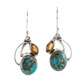 NOVICA Blue Birthstone Earrings